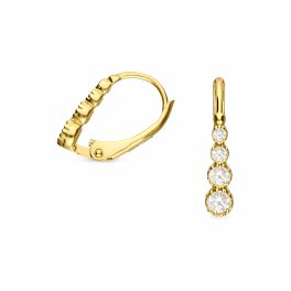 14 karátos 585-ös arany fülbevaló
